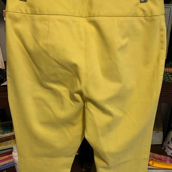 Inc bright yellow pants EUC - Picture 3 of 4